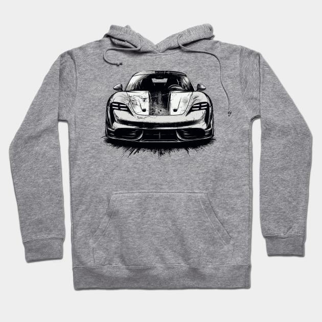 Porsche Taycan Hoodie by Vehicles-Art